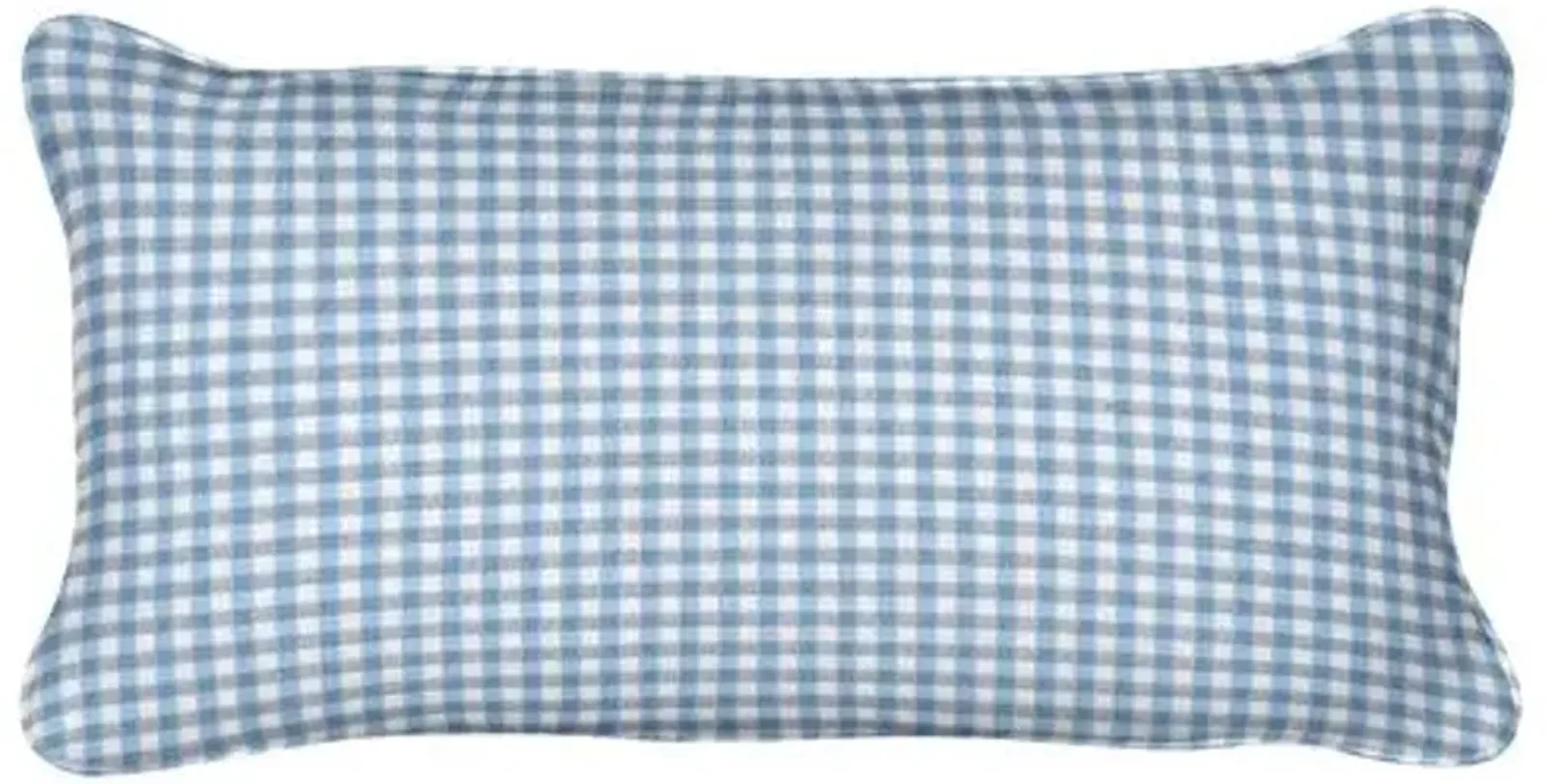 Stone Harbor 12x20 Outdoor Lumbar Pillow - Chambray - Handcrafted