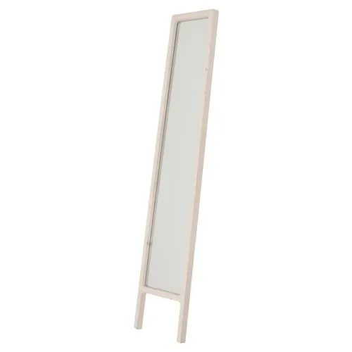 Lacey Floor Mirror - White Wash Pine