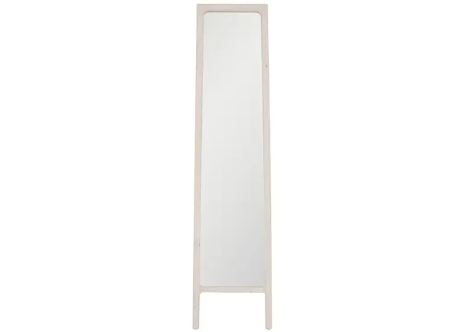 Lacey Floor Mirror - White Wash Pine