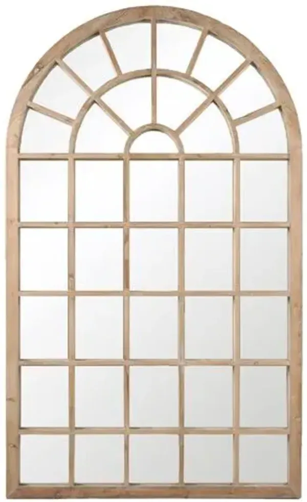 Waldo Oversized Floor Mirror - Smoke Gray Pine