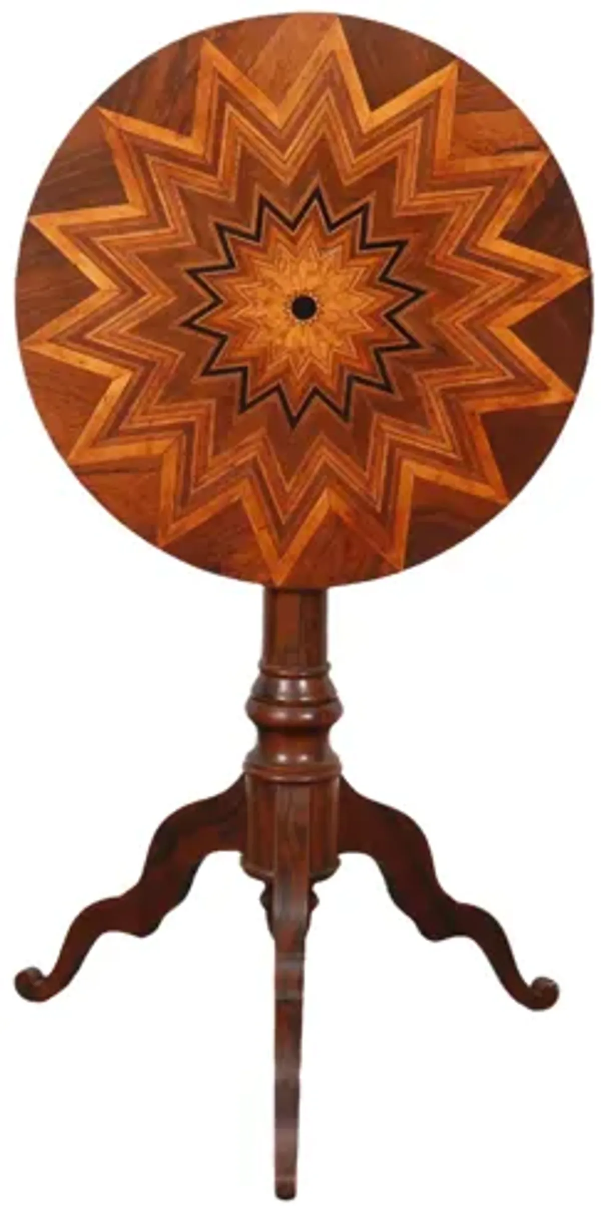 Starburst Tilt Top Table - Interesting Things - Brown