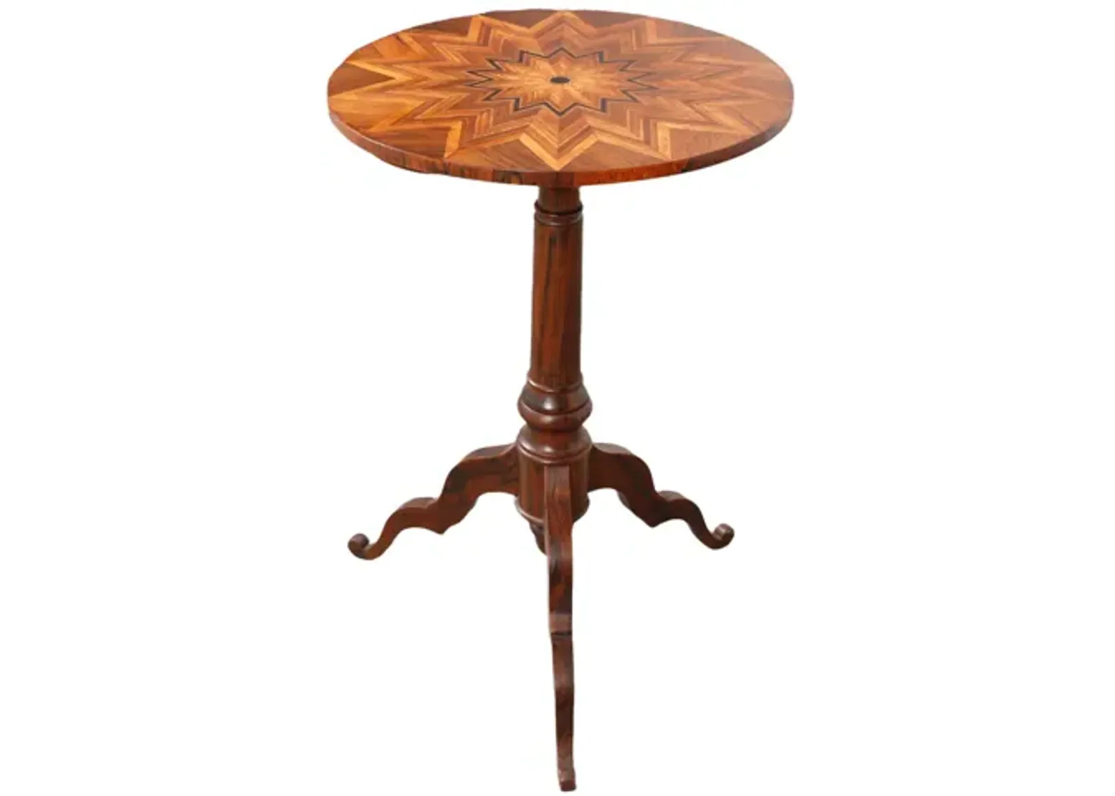 Starburst Tilt Top Table - Interesting Things - Brown