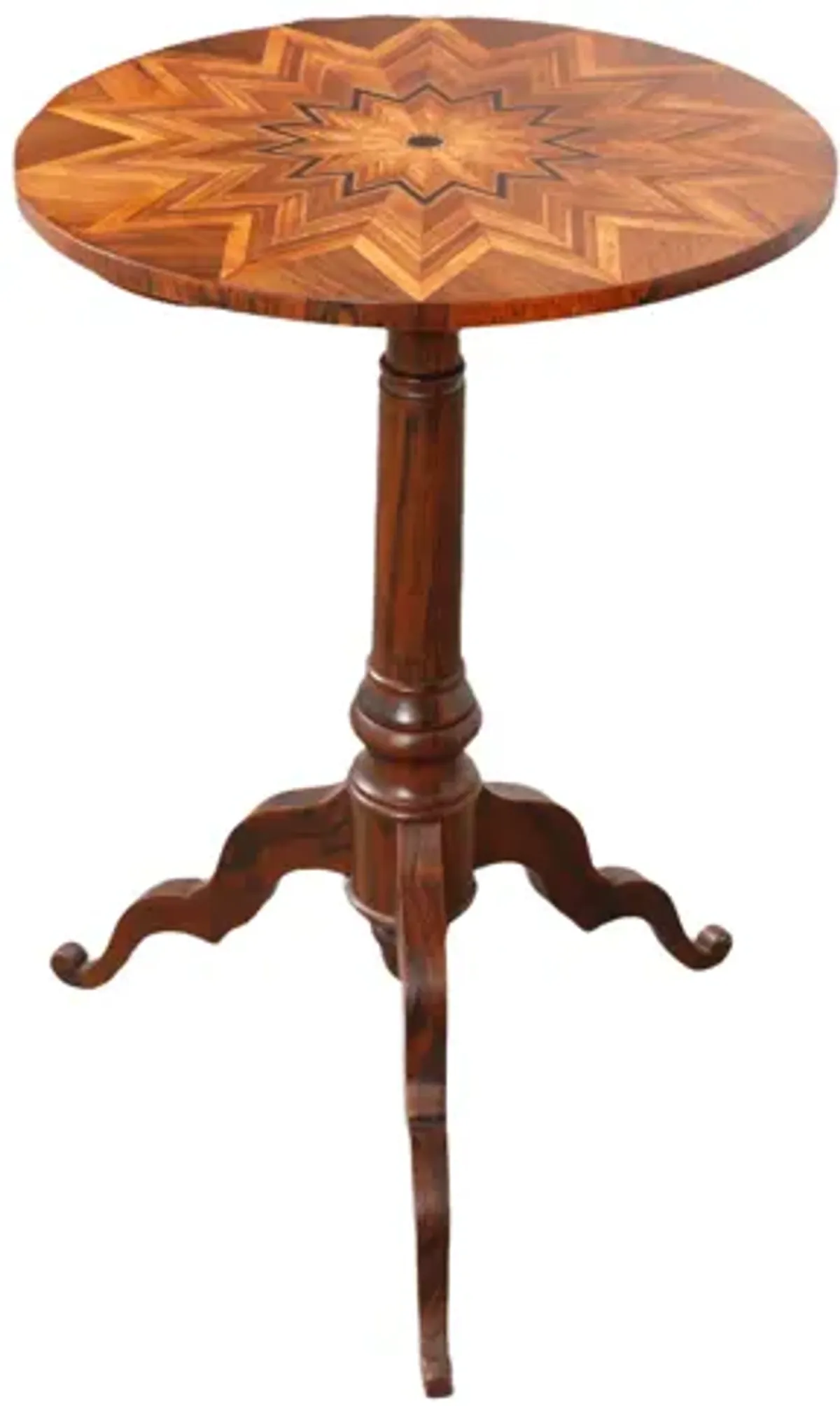 Starburst Tilt Top Table - Interesting Things - Brown