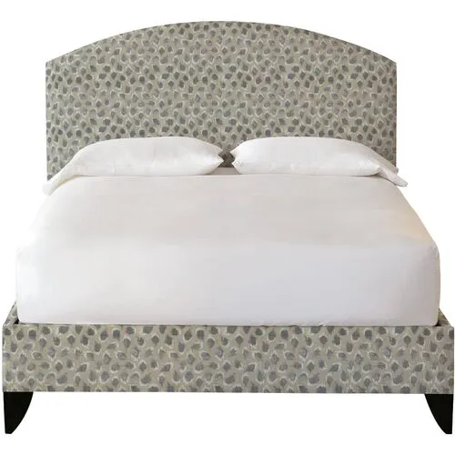 Trinka Upholstered Bed - Silver