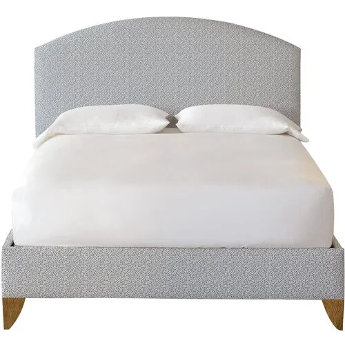 Kinsley Upholstered Bed - Indigo Spot - Blue