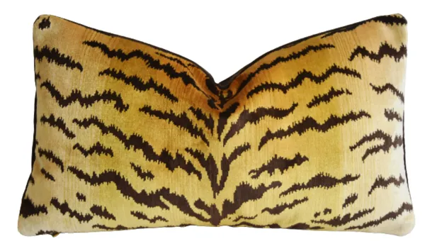 Scalamandre Le Tigre Tiger Pillow