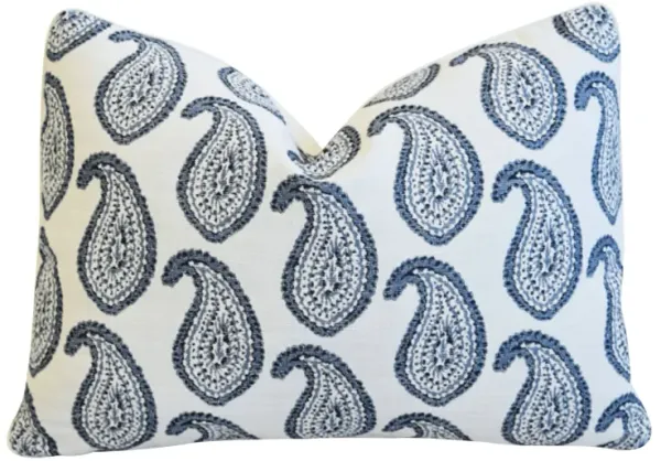 Martyn Lawrence Blue Paisley Pillow