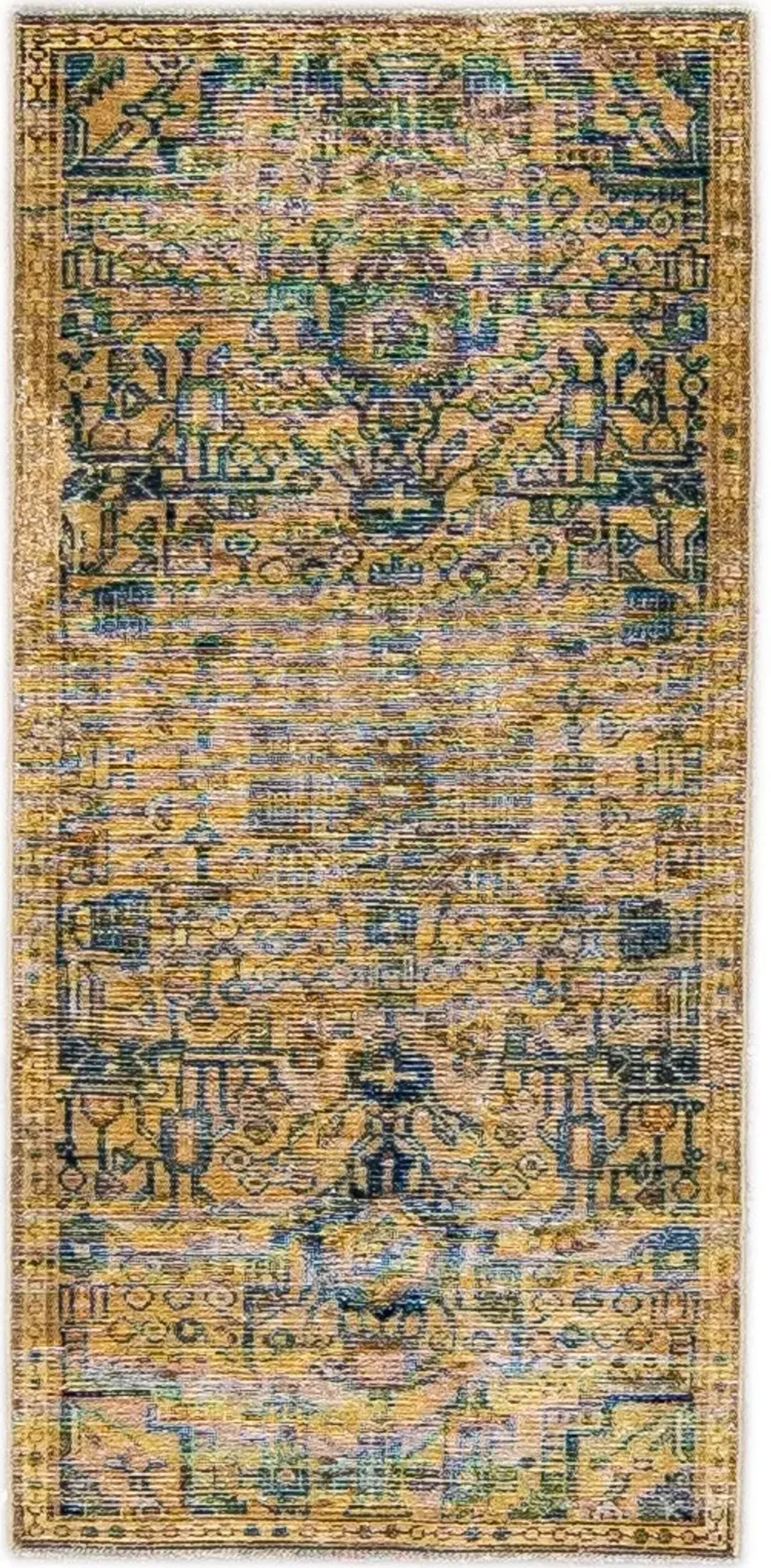 Vintage Tan All Over Wool Rug 2'9" x 5'9 - Apadana - Beige - Beige