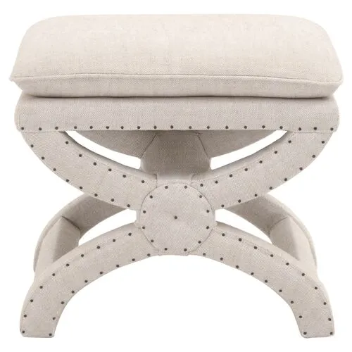 Darci Pillow-Top Ottoman - Bisque French