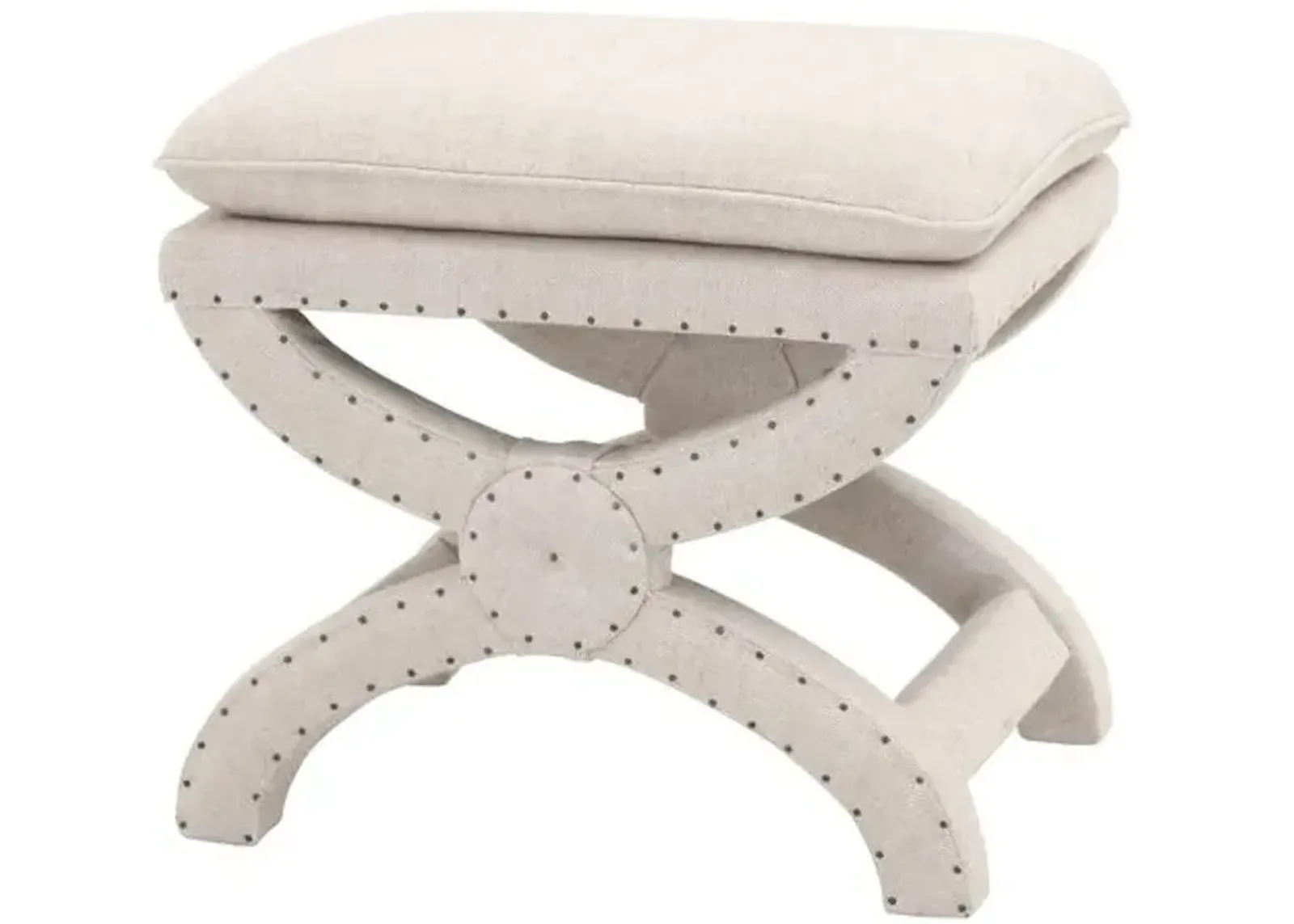 Darci Pillow-Top Ottoman - Bisque French