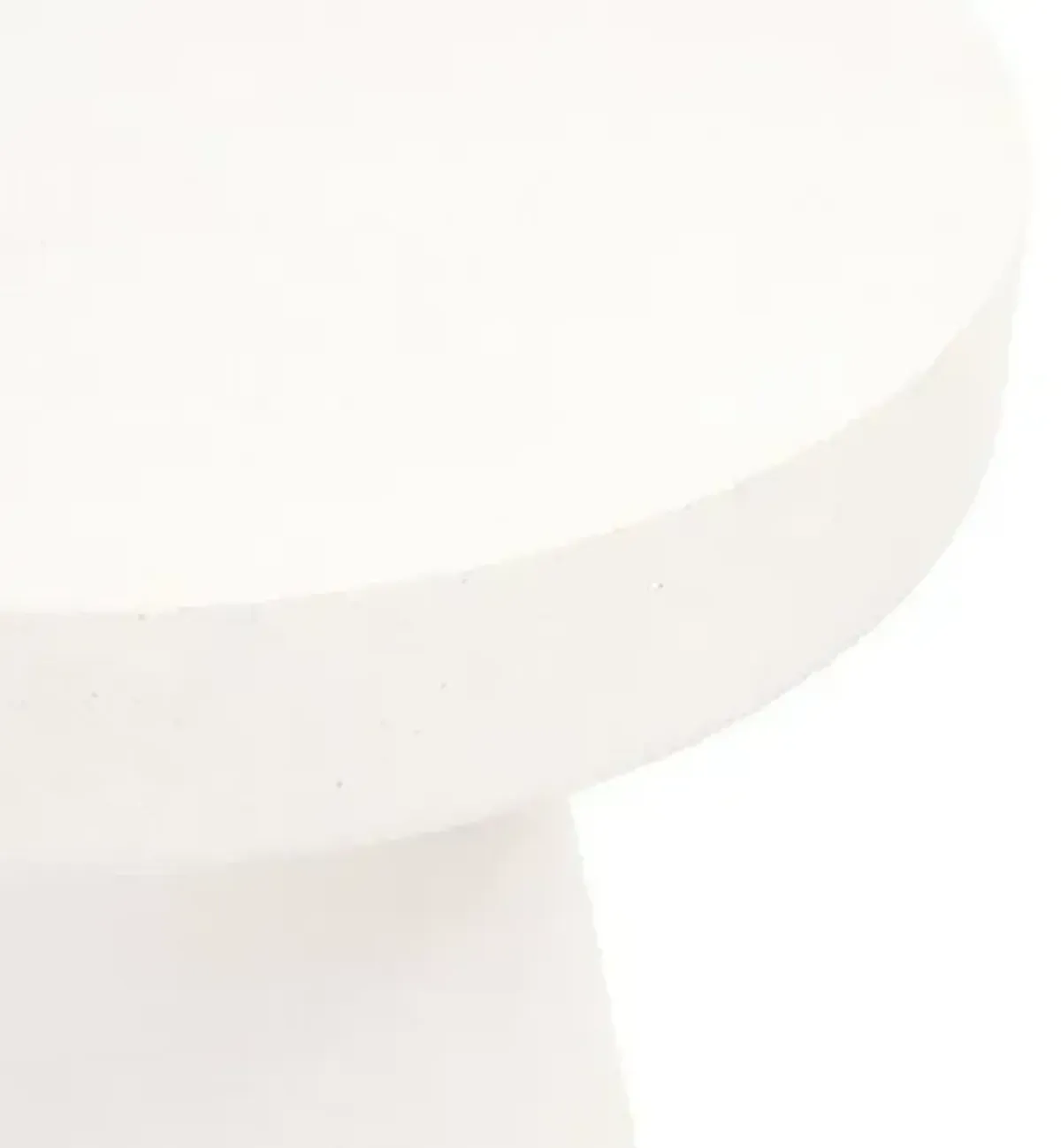 Rory Accent Outdoor Table - Ivory Concrete - White