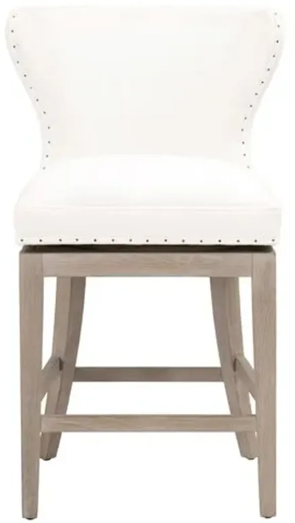 Milly Swivel Wingback Counter Stool - Pearl Performance