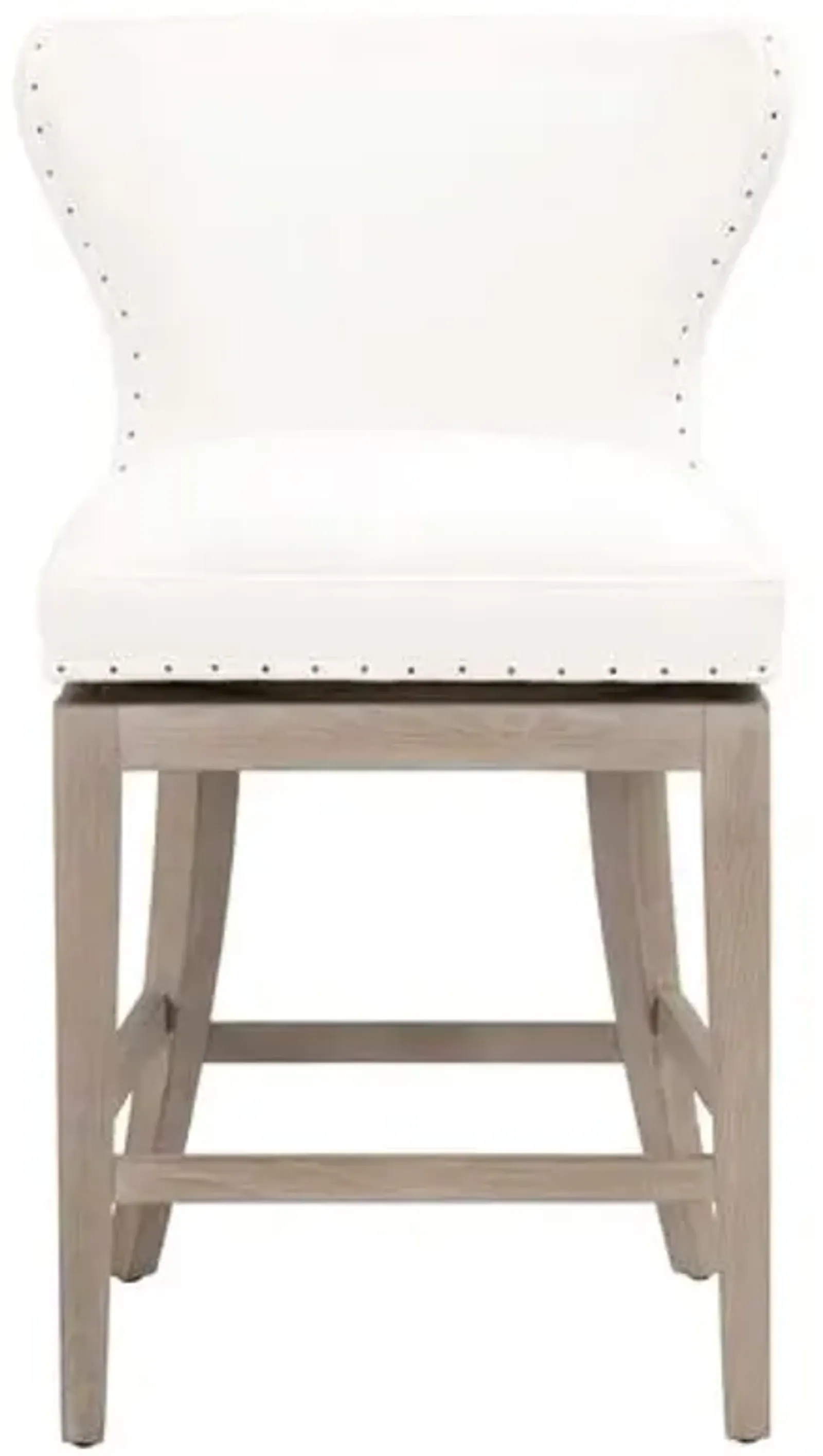 Milly Swivel Wingback Counter Stool - Pearl Performance