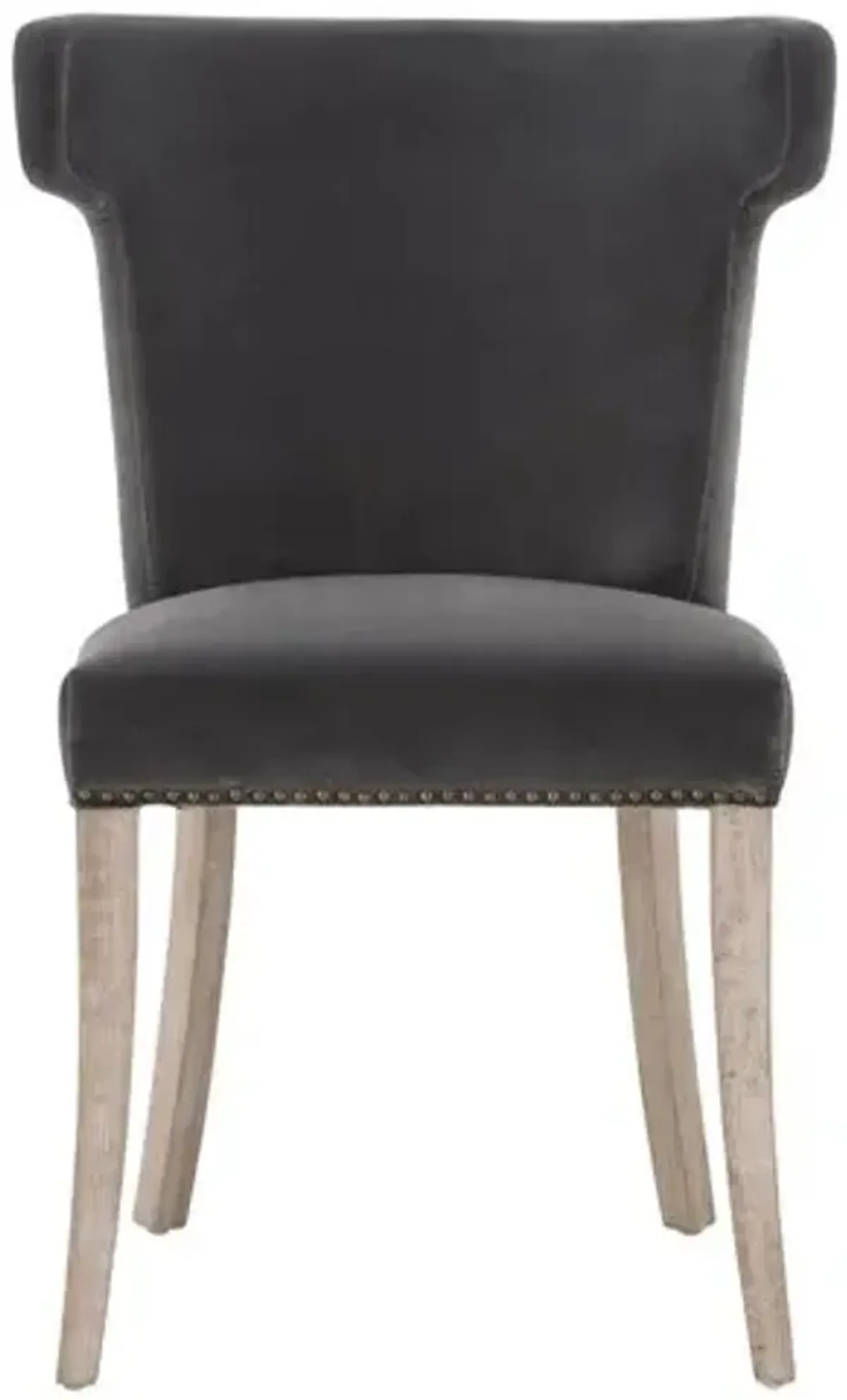 Callie Dining Chair - Dark Dove Velvet - Gray