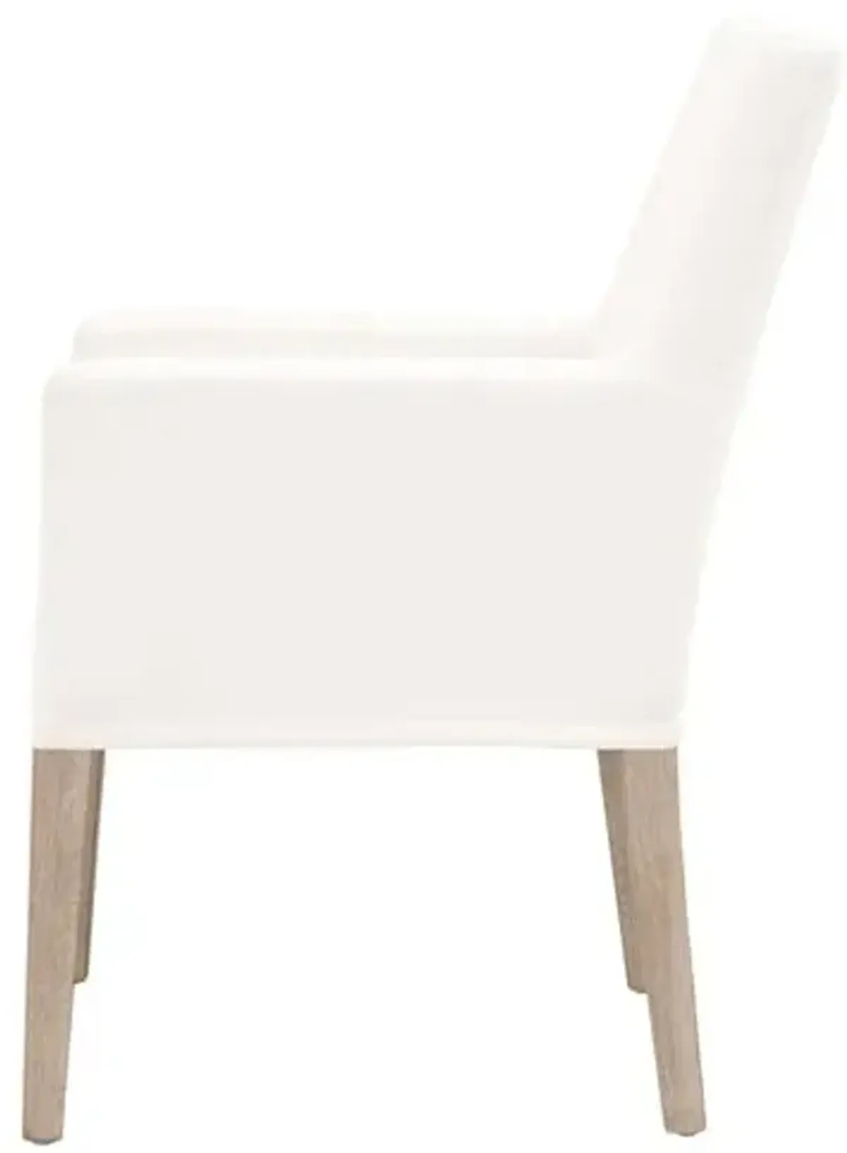 Milly Slipcover Armchair - Pearl Performance - White