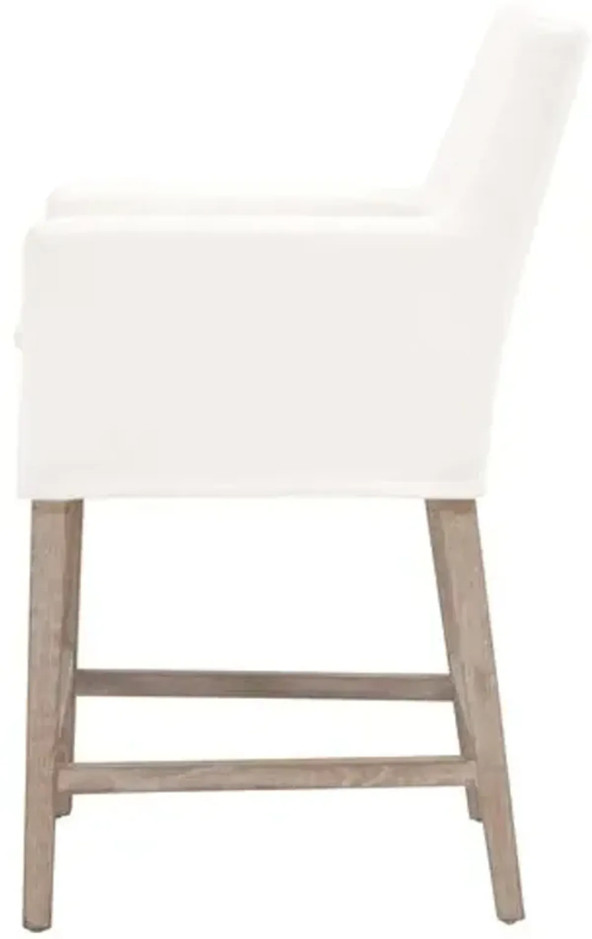 Milly Slipcover Counter Stool - Pearl Performance