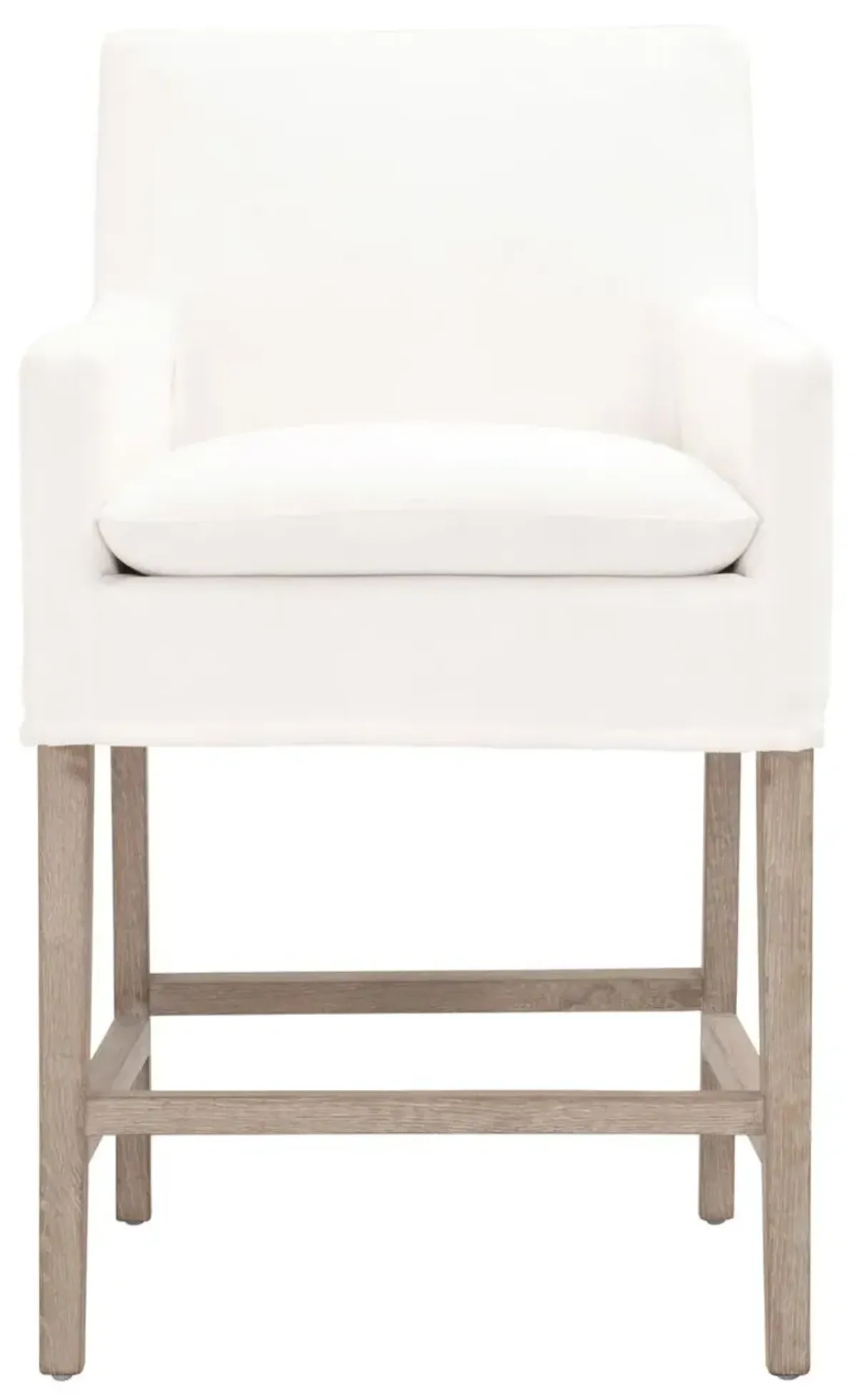 Milly Slipcover Counter Stool - Pearl Performance