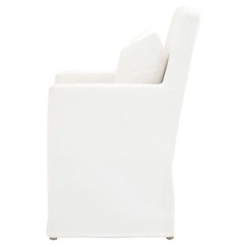 Remy Slipcover Armchair - Pearl Performance - White