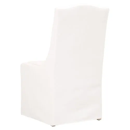 Set of 2 Adele Dining Chairs - Pearl Performance - White