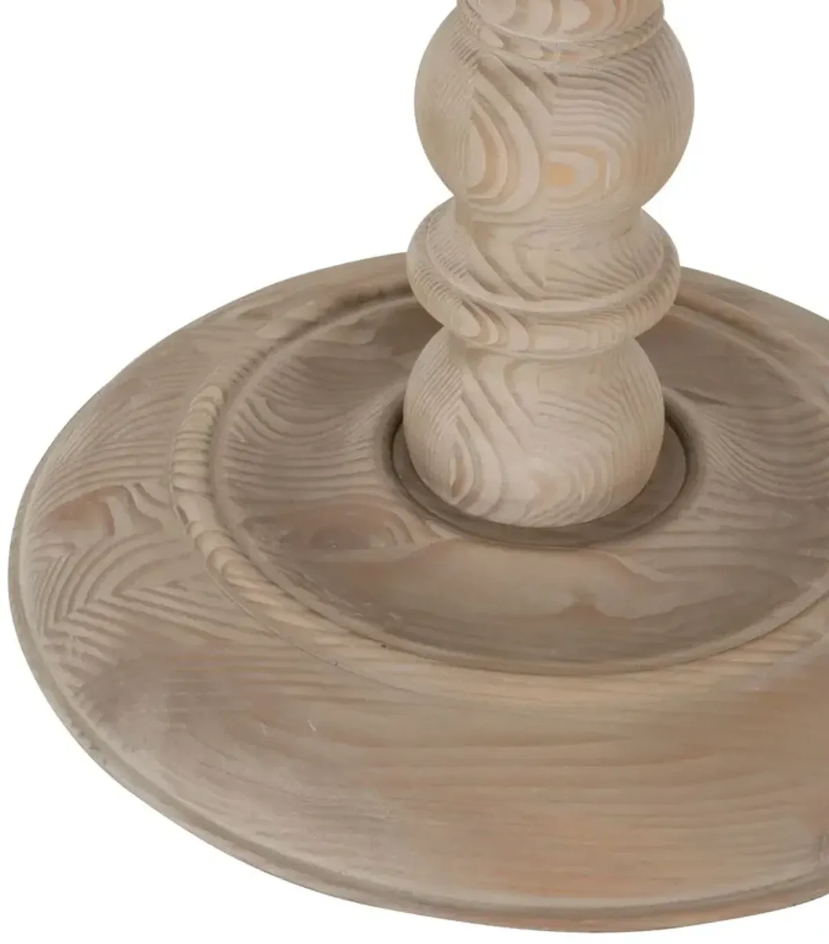 James 42" Round Dining Table, Smoke Gray Pine