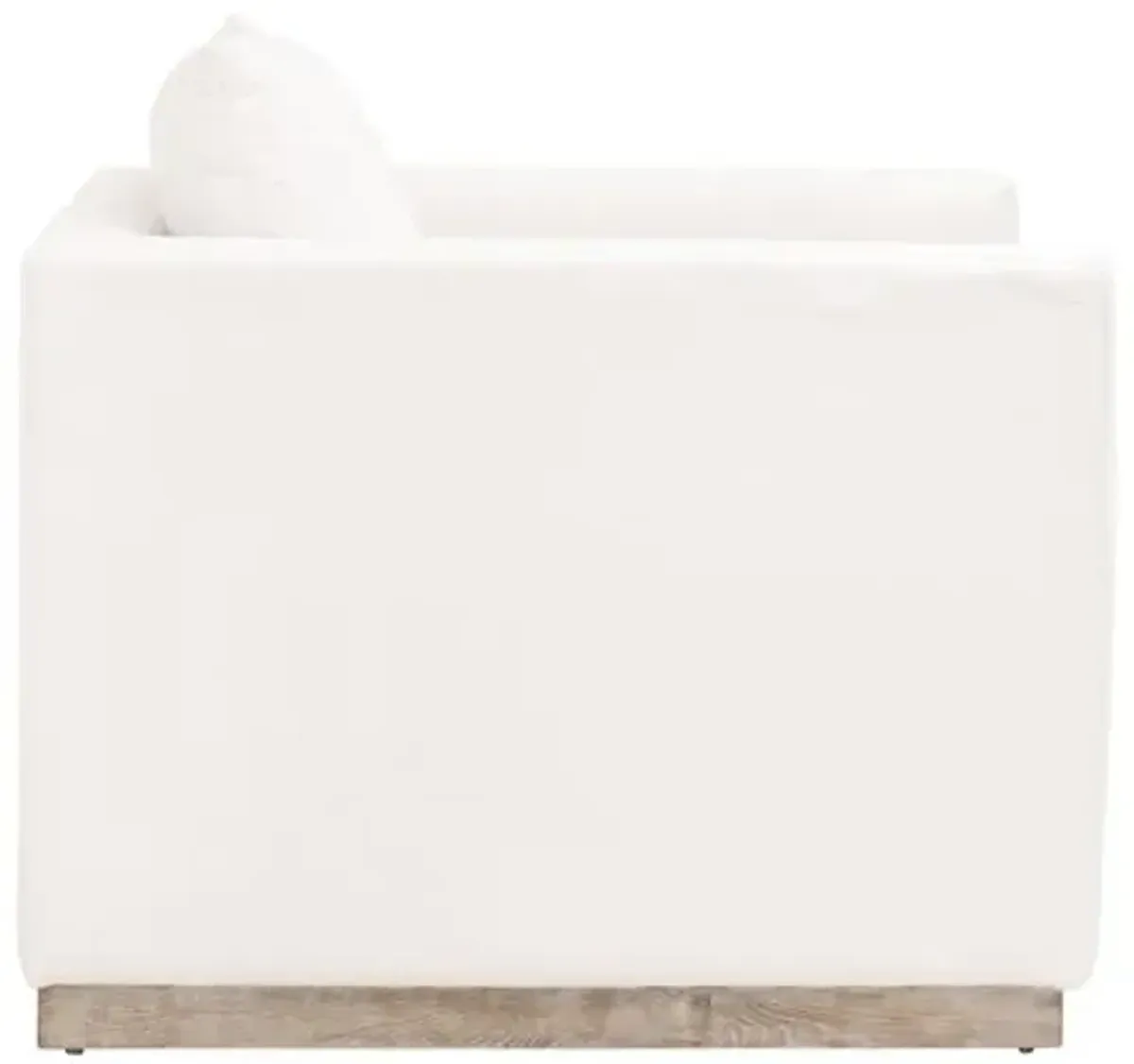 Ryan Plinth-Base Sofa Chair - Pearl Performance