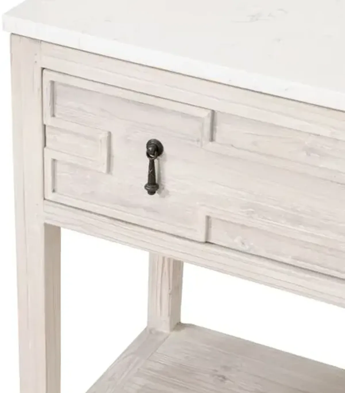 Esha 2-Drawer Entry Console - Whitewash