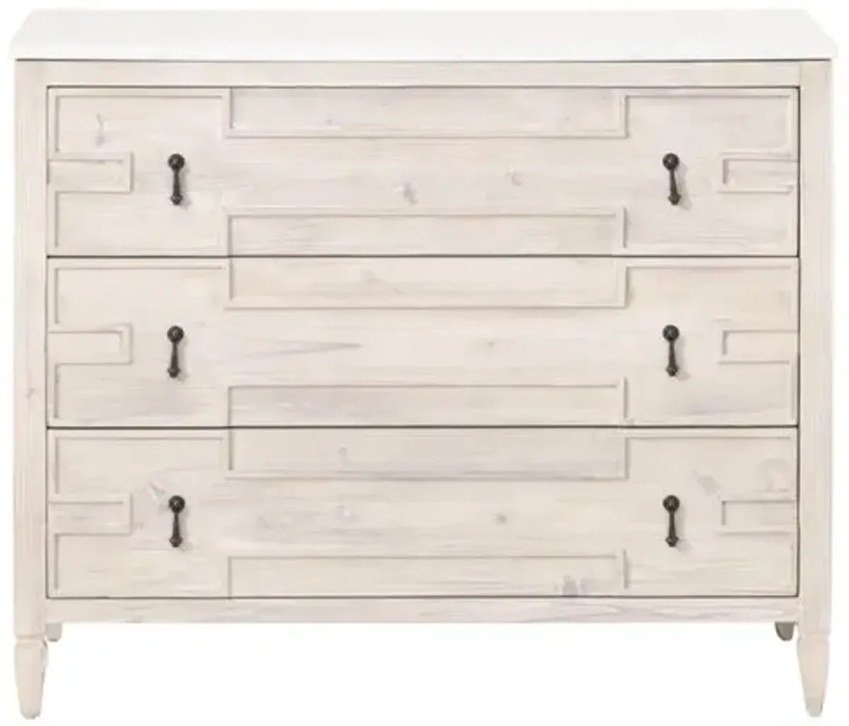 Esha Entry Cabinet - Whitewash