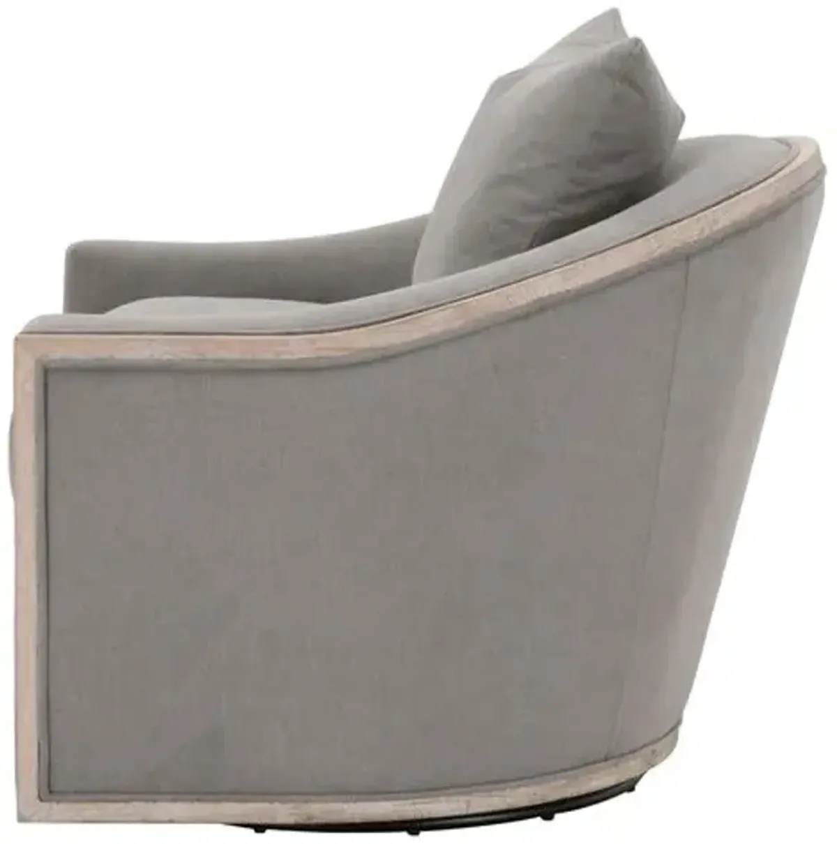 Milly Swivel Club Chair - Slate Performance