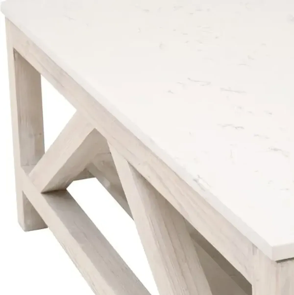 Oscar Square Coffee Table - Whitewash