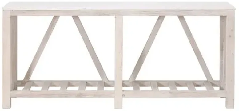 Oscar Console Table - Whitewash