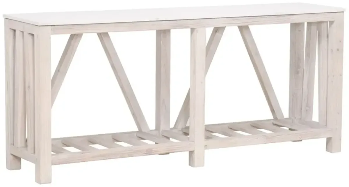 Oscar Console Table, Whitewash