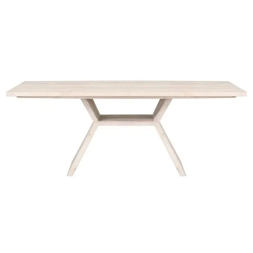 Ayaan 78" Dining Table - Whitewash