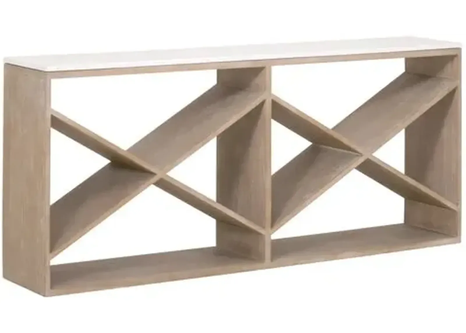 Tyron Console Table - Smoke Gray