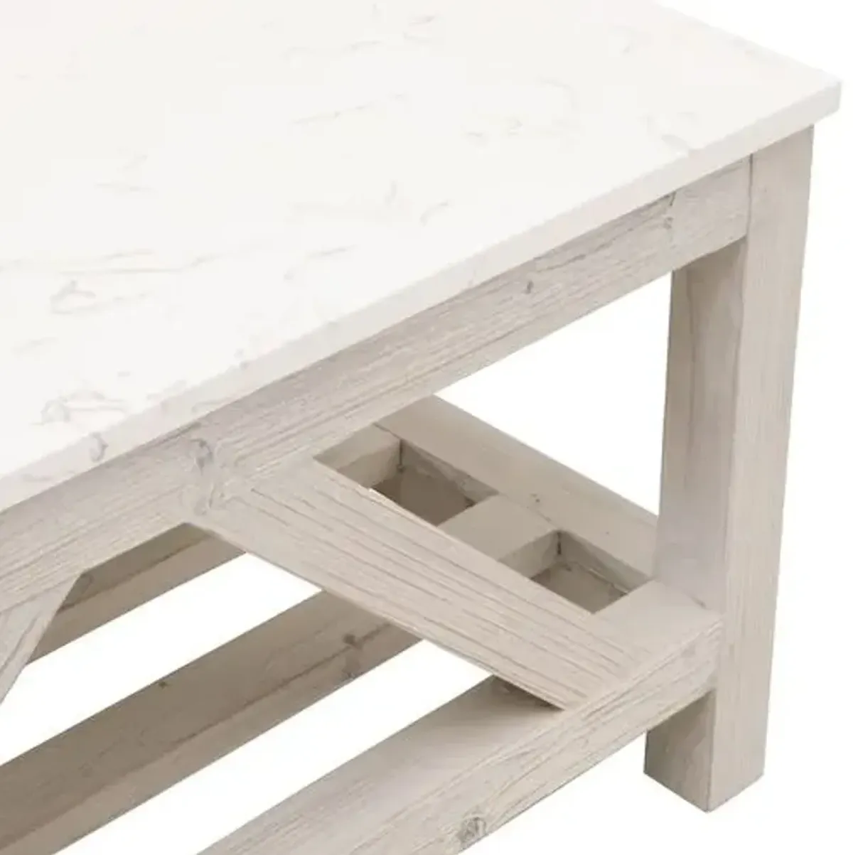 Oscar Rectangular Coffee Table - Whitewash