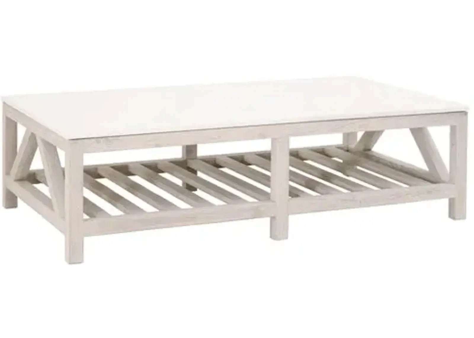 Oscar Rectangular Coffee Table - Whitewash