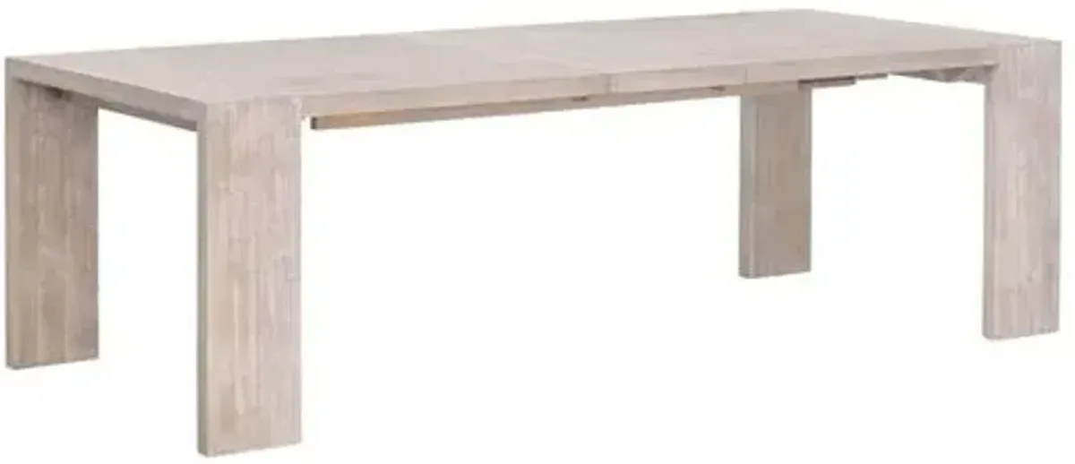 Arya Extension Dining Table - Natural Gray