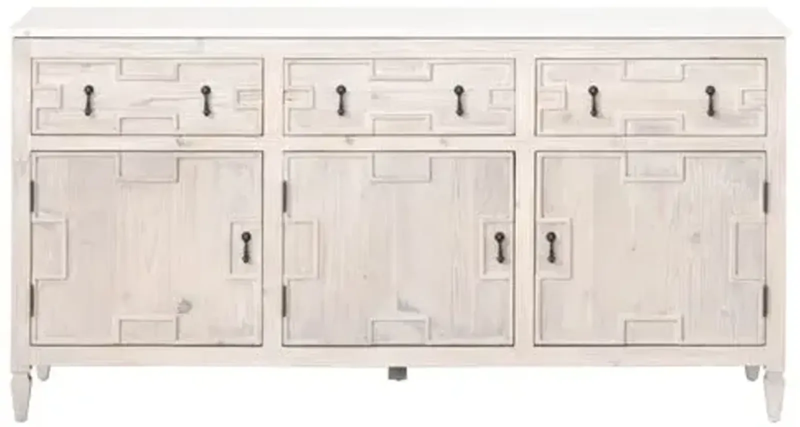 Esha Media Sideboard - Whitewash