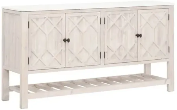 Esha Media Sideboard - Whitewash