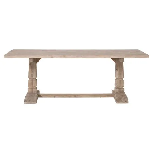 Travers Extension Dining Table - Smoke Gray