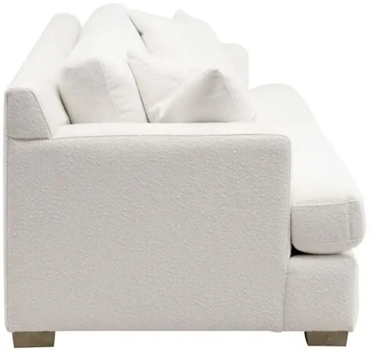 Remy 92" Casual Sofa - Bouclé Snow