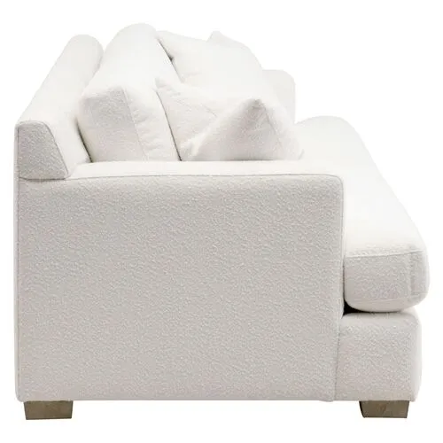 Remy 92" Casual Sofa - Bouclé Snow