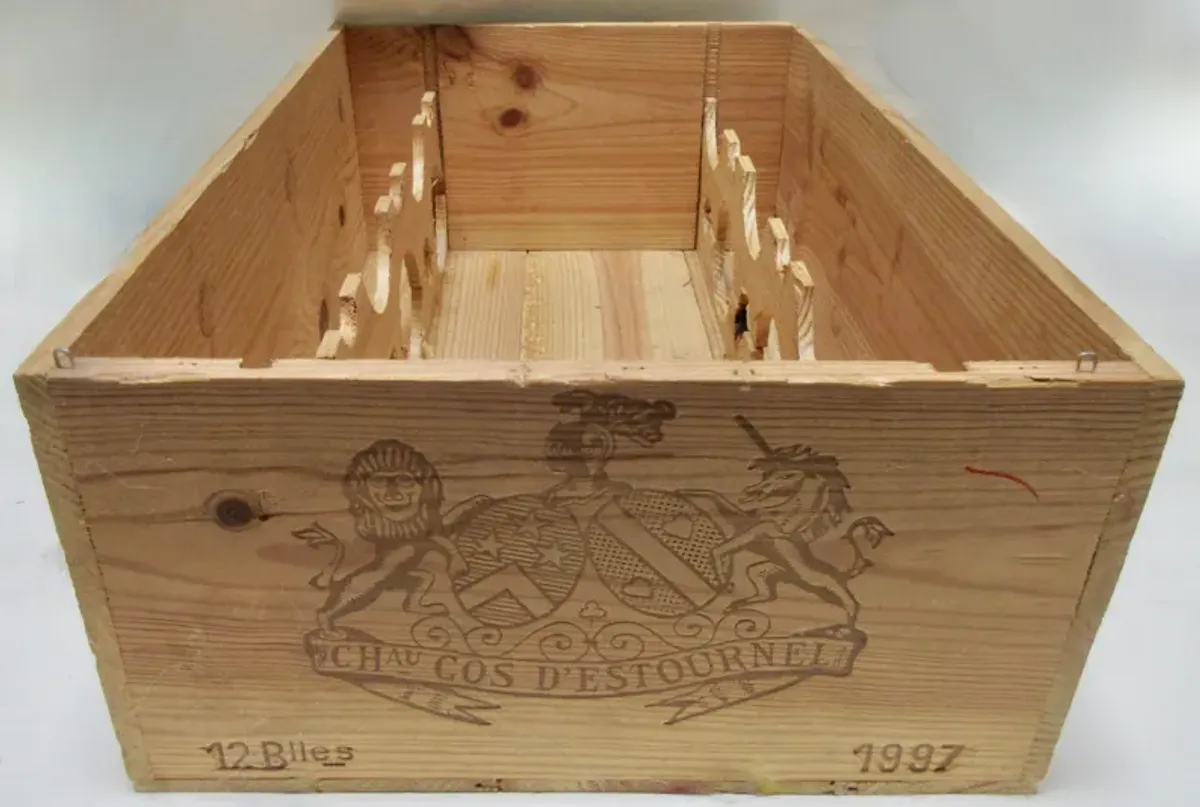 1997 Cos d'Estournel Bordeaux Wine Crate - The Emporium Ltd. - Brown