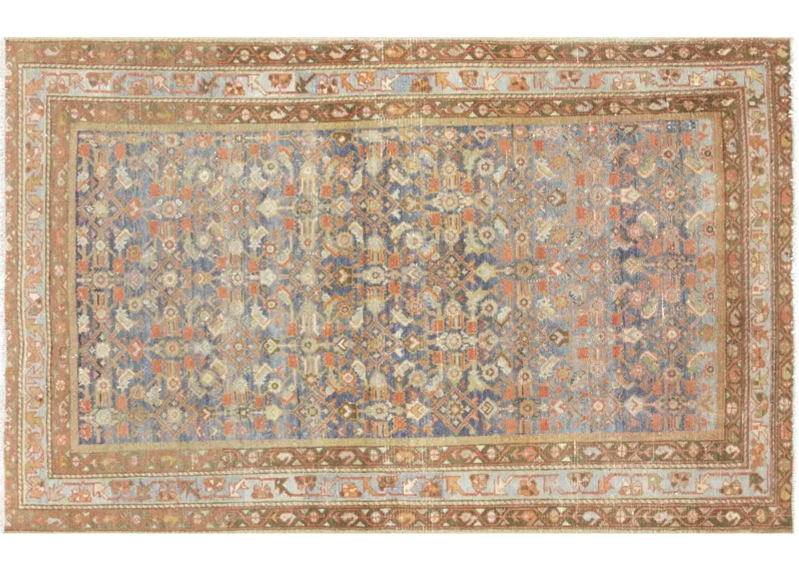 1940s Persian Melayer Rug - 4'3"x6'10" - Nalbandian - Brown - Brown