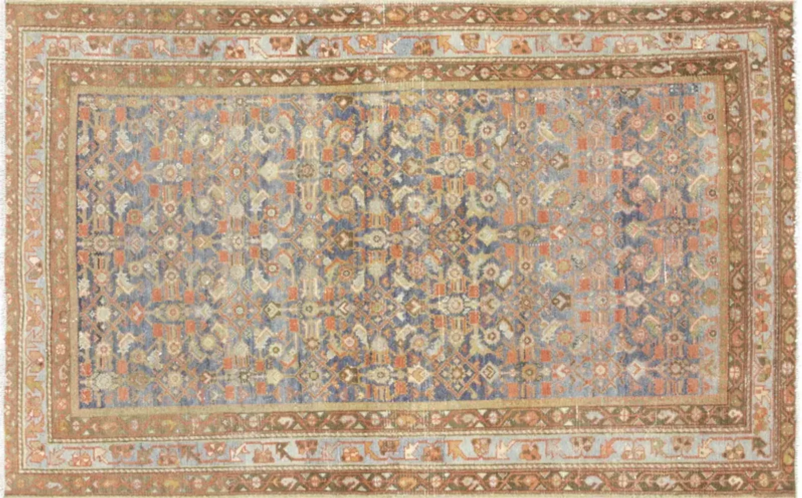 1940s Persian Melayer Rug - 4'3"x6'10" - Nalbandian - Brown - Brown