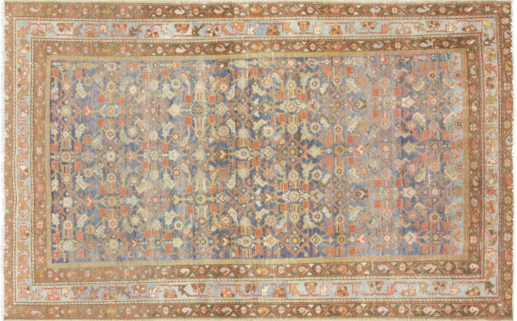 1940s Persian Melayer Rug - 4'3"x6'10" - Nalbandian - Brown - Brown