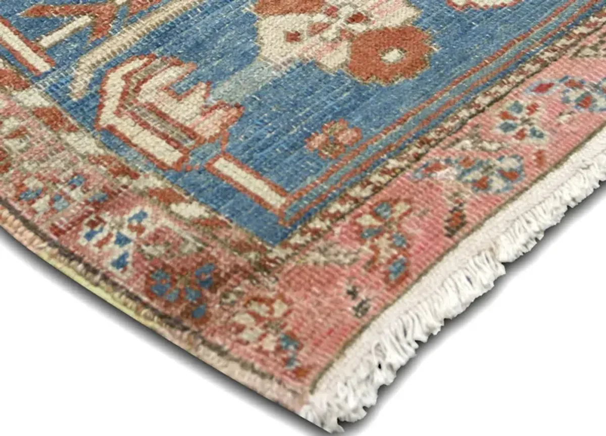 1920s Persian Heriz Rug - 9-5"x10'6" - Nalbandian - Red - Red