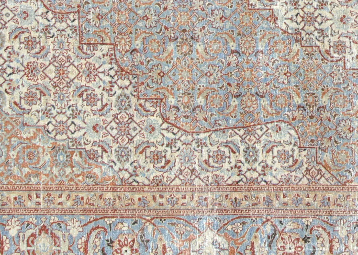 1920s Persian Tabriz Rug - 9'3"x12' - Nalbandian - Orange - Orange