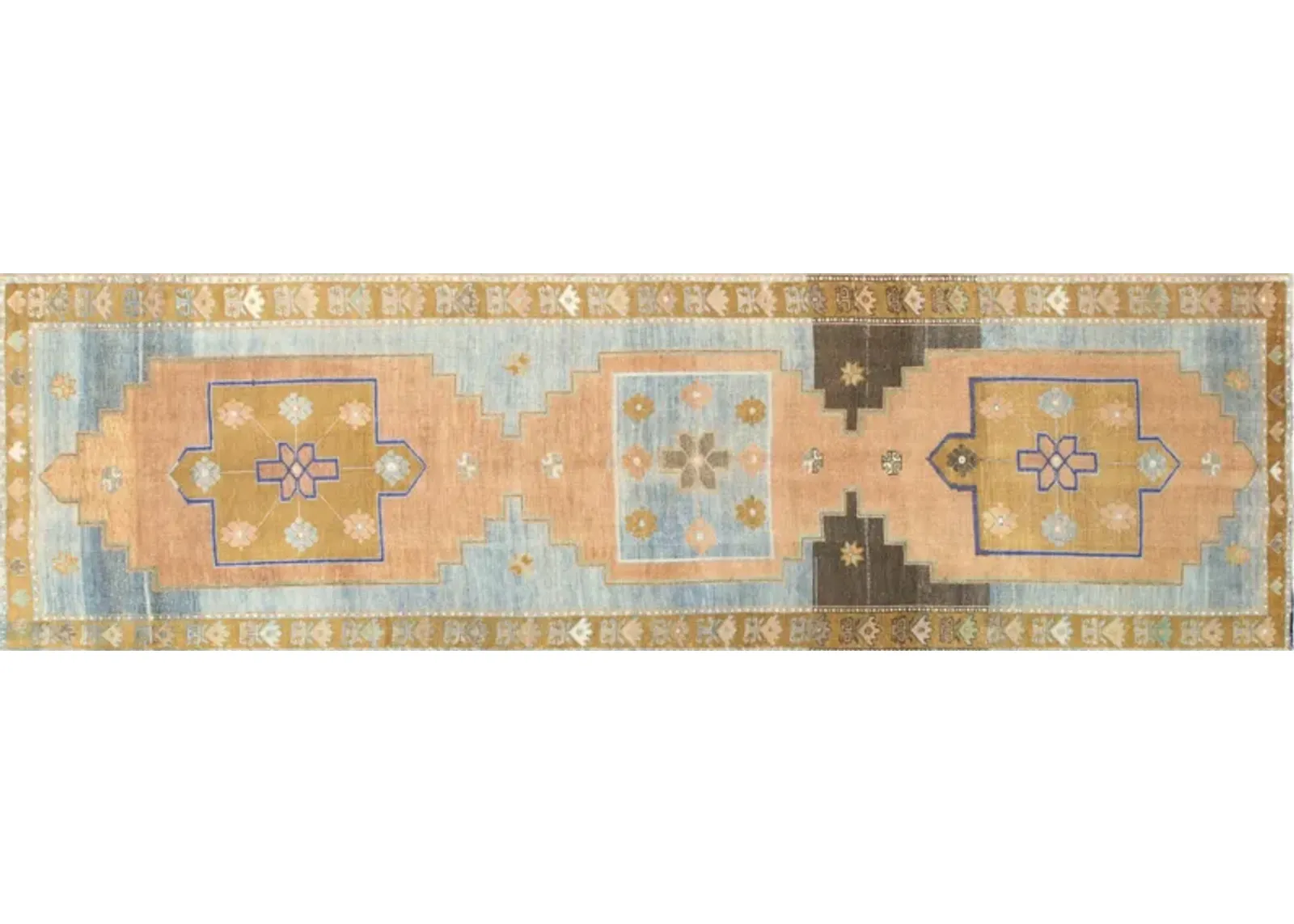 1940s Persian Melayer Runner - Nalbandian - Yellow