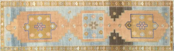 1940s Persian Melayer Runner - Nalbandian - Yellow
