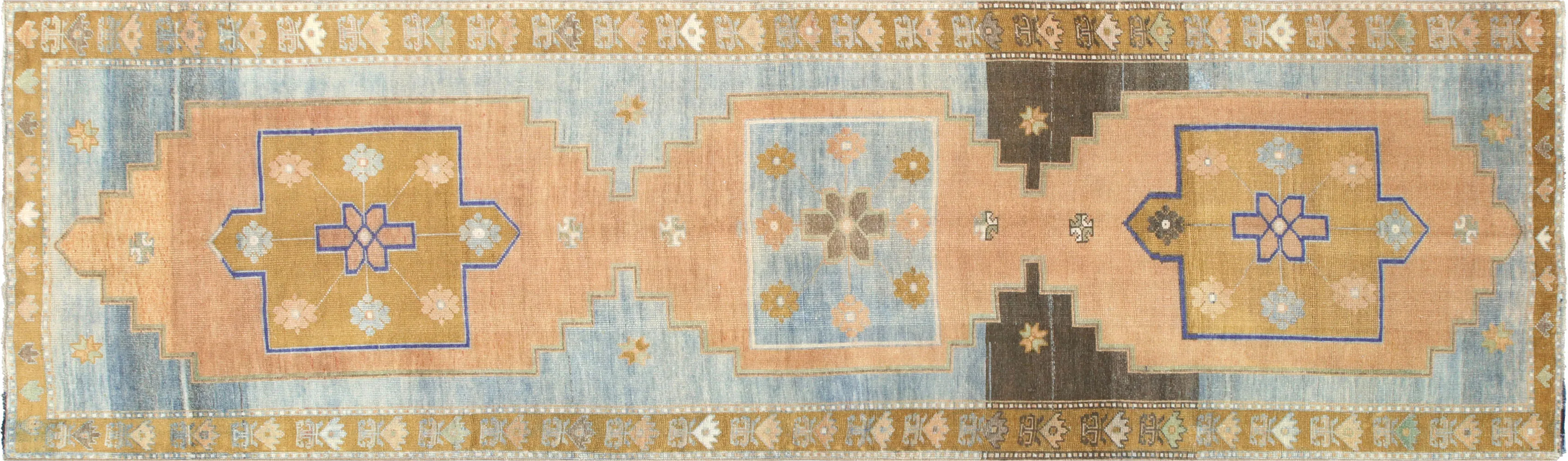 1940s Persian Melayer Runner - Nalbandian - Yellow